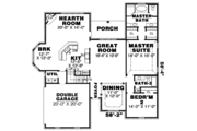 Southern Style House Plan - 3 Beds 3 Baths 2411 Sq/Ft Plan #34-172 