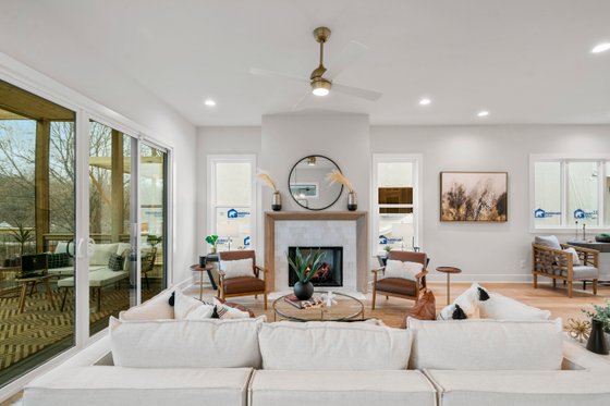 Interior - Family Room 1 for Farmhouse House Plan #1085-5 - 3 bed, 3.5 bath