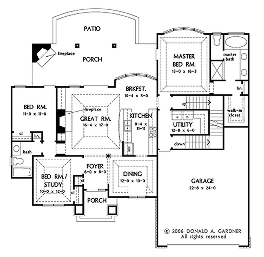 Custom Home House Plan 1,578 SF Blueprint Plans