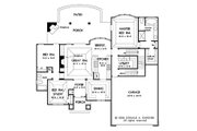 European Style House Plan - 3 Beds 2 Baths 1578 Sq/Ft Plan #929-59 