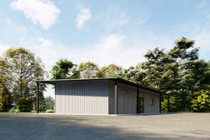 Exterior - Other Elevation 3 for Barndominium House Plan #1107-13 - 1 bed, 1.5 bath