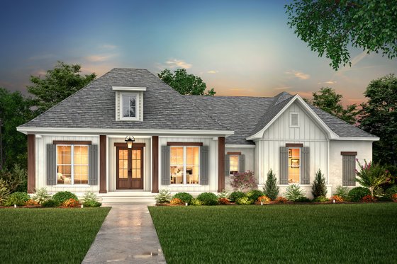 Home Plan - Exterior - Front Elevation for European House Plan #430-144 - 3 bed, 2 bath