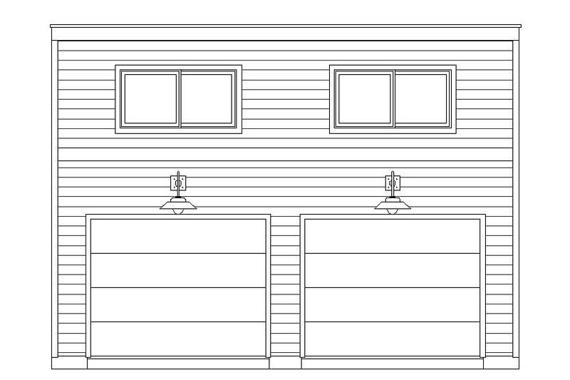 Architectural House Design - Exterior - Front Elevation 3 for Contemporary House Plan #932-290, 0.5 bath
