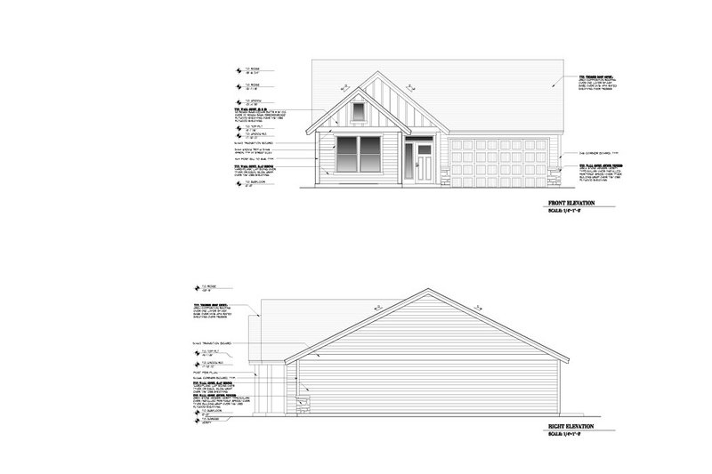 Home Plan - Exterior - Other Elevation for Craftsman House Plan #53-723 - 3 bed, 2 bath