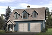 Colonial Style House Plan - 1 Beds 1 Baths 568 Sq/Ft Plan #22-420 