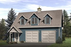 Colonial Exterior - Front Elevation Plan #22-420