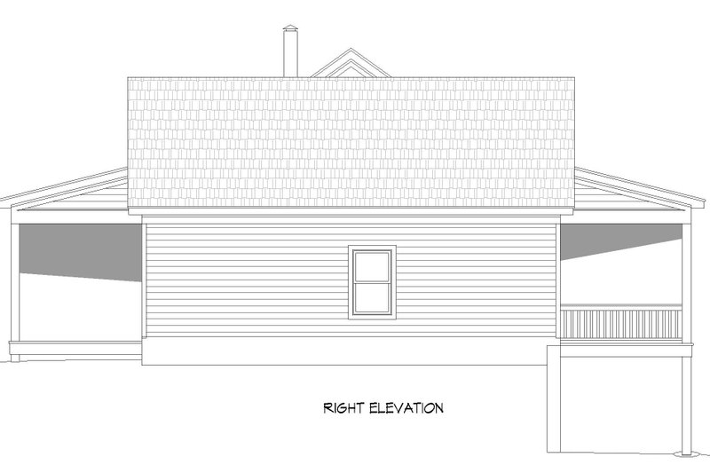 House Plan Design - Exterior - Other Elevation 1 for Country House Plan #932-753 - 2 bed, 2 bath