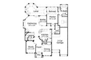 Mediterranean Style House Plan - 4 Beds 3.5 Baths 5042 Sq/Ft Plan #411-596 