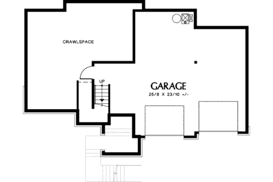 Floor Plan - Lower Floor for European House Plan #48-398 - 4 bed, 3 bath