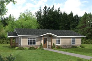 House Plan Design - Cottage Exterior - Front Elevation Plan #117-1062