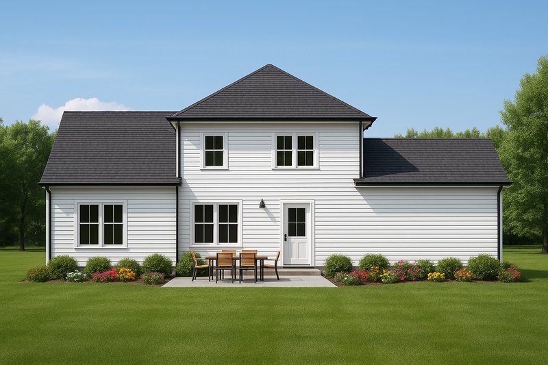 Dream House Plan - Exterior - Rear Elevation for Tudor House Plan #112-290 - 3 bed, 2.5 bath