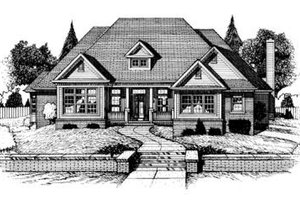 Traditional Exterior - Front Elevation Plan #20-939