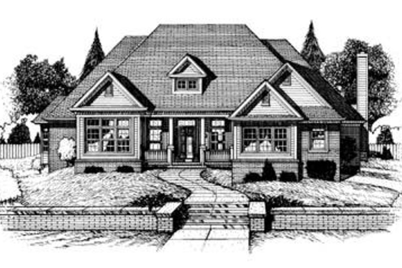 Dream House Plan - Traditional Exterior - Front Elevation Plan #20-939
