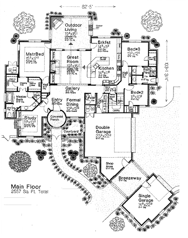 Dream House Plan - European Floor Plan - Main Floor Plan #310-962
