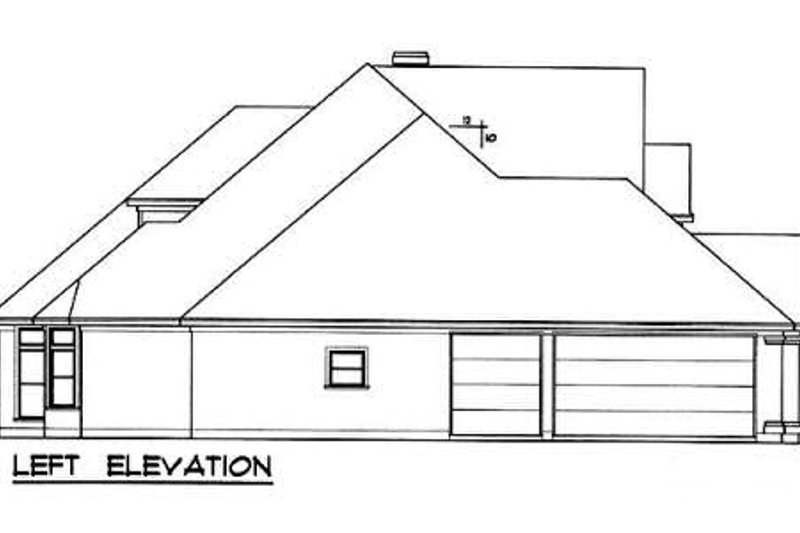 Home Plan - Exterior - Other Elevation for European House Plan #40-238 - 5 bed, 4 bath