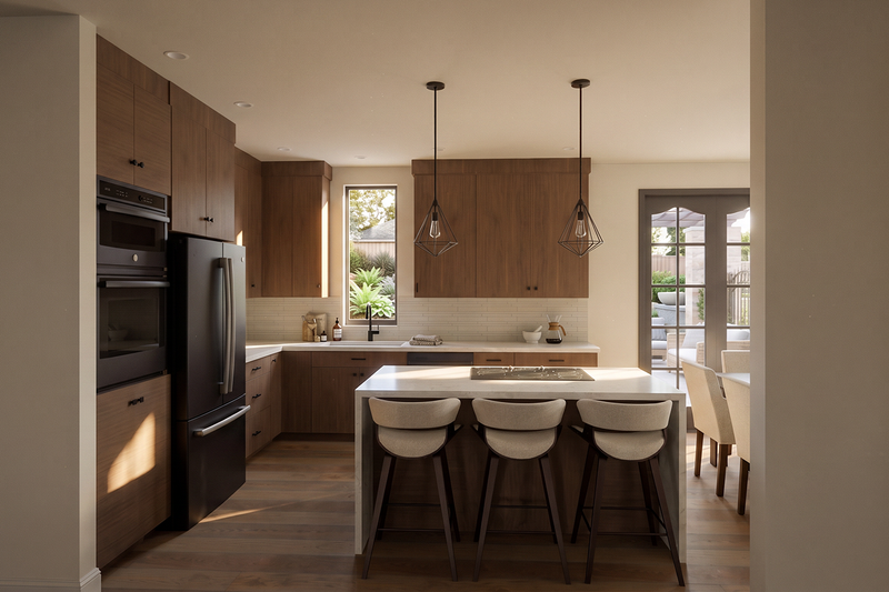 House Blueprint - Interior - Kitchen for European House Plan #1099-20 - 3 bed, 2.5 bath
