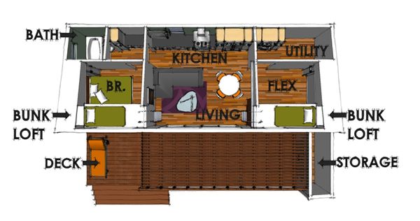 Modern Floor Plan - Main Floor Plan #449-14