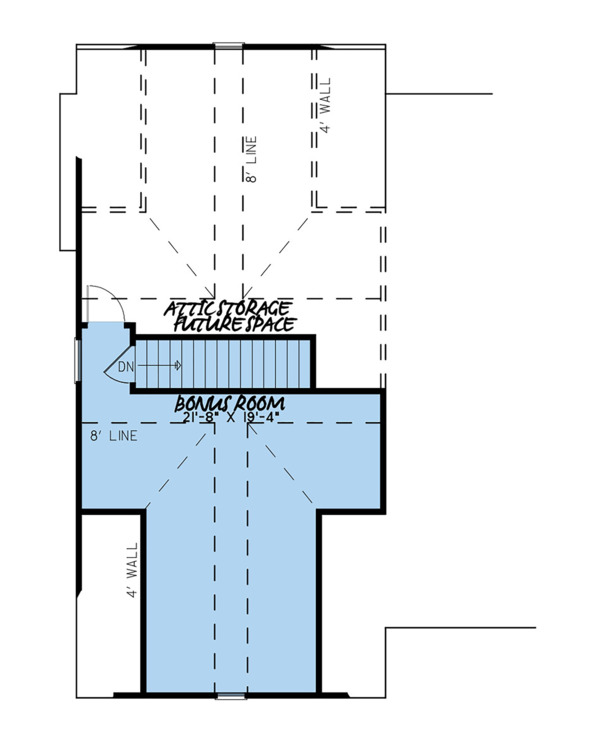 Dream House Plan - Country Floor Plan - Upper Floor Plan #923-122