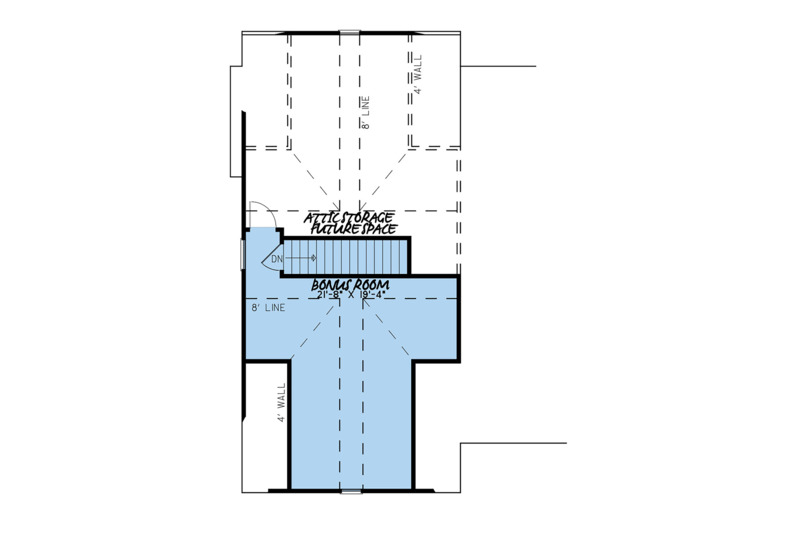 Dream House Plan - Floor Plan - Upper Floor for Country House Plan #923-122 - 4 bed, 3 bath