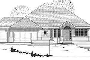 Traditional Exterior - Front Elevation Plan #67-371