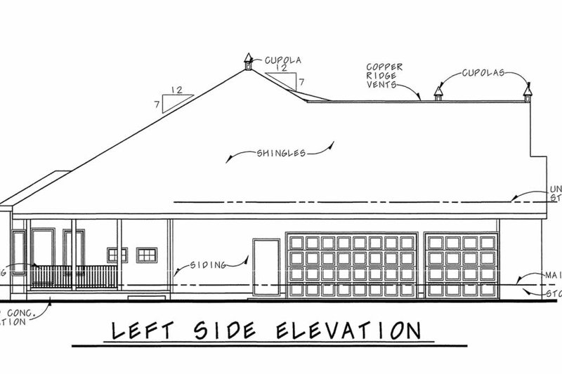 Architectural House Design - Exterior - Other Elevation for European House Plan #20-2460 - 4 bed, 3.5 bath