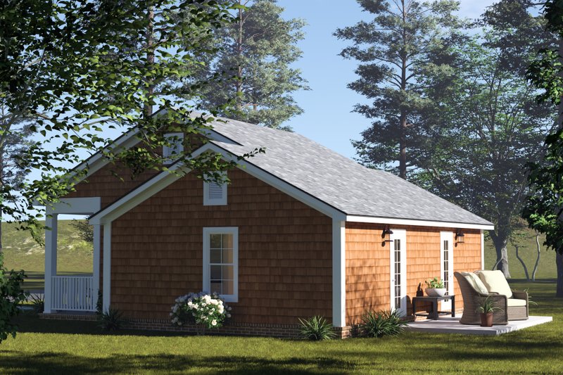 Home Plan - Exterior - Other Elevation 2 for Cottage House Plan #513-2411 - 2 bed, 2 bath