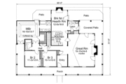 Southern Style House Plan - 3 Beds 2 Baths 1944 Sq/Ft Plan #57-329 