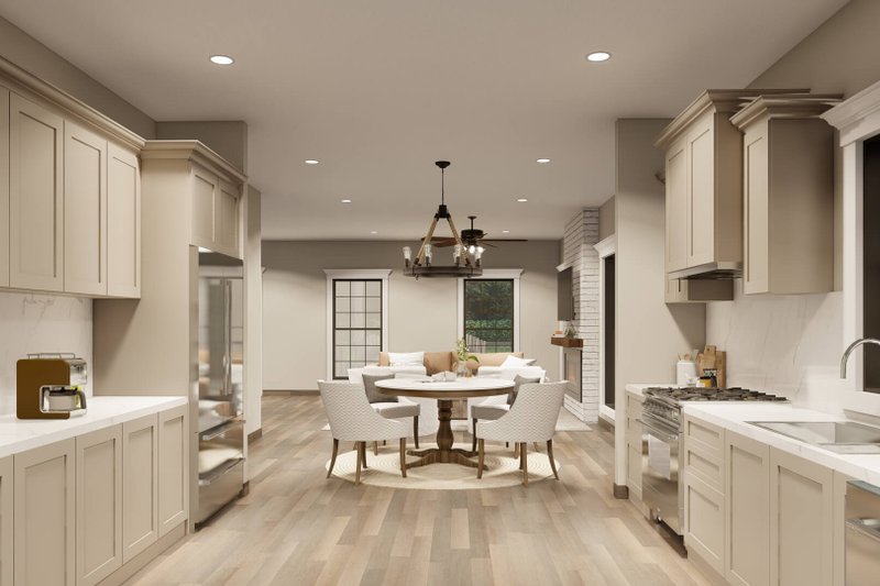 Architectural House Design - Interior - Dining Room 2 for Farmhouse House Plan #923-67 - 3 bed, 3 bath