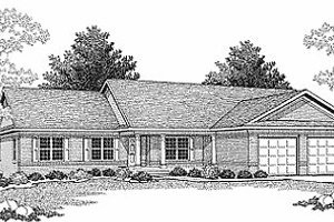 Traditional Exterior - Front Elevation Plan #70-315