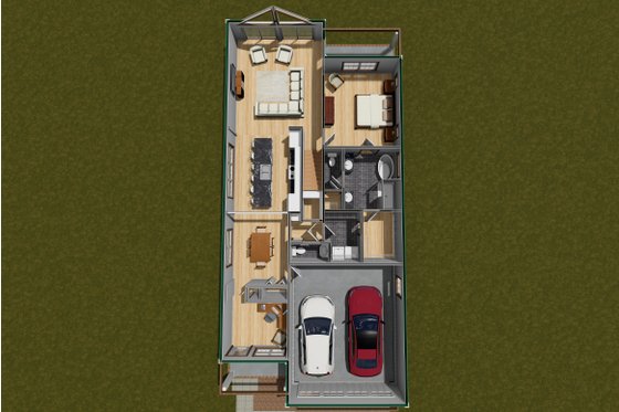 Floor Plan - Main Floor for Cottage House Plan #513-2271 - 3 bed, 2.5 bath