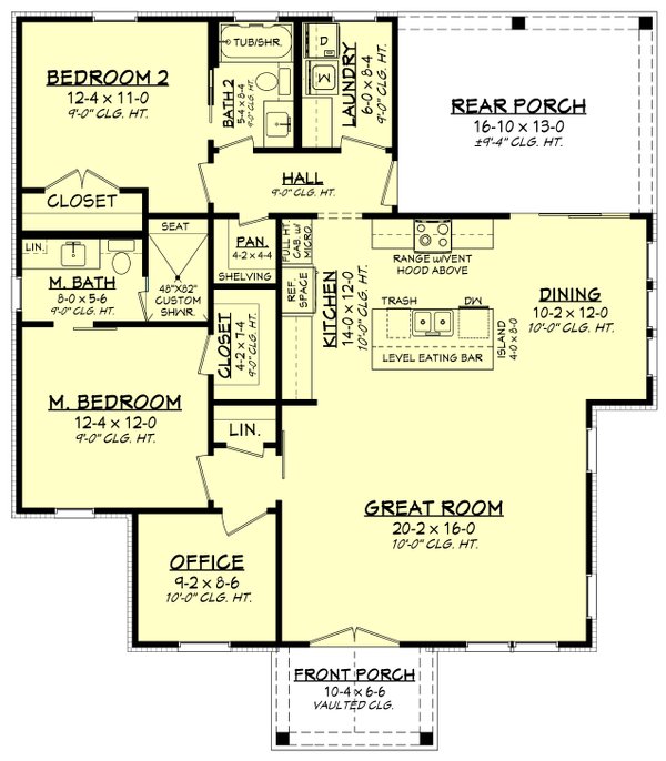 House Design - Traditional Floor Plan - Main Floor Plan #430-320