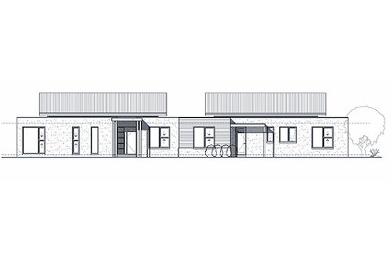 Exterior - Other Elevation for Modern House Plan #496-4 - 4 bed, 2 bath