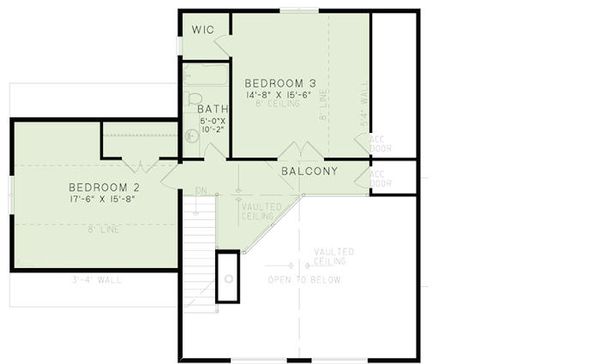 Home Plan - Cabin Floor Plan - Upper Floor Plan #17-2469