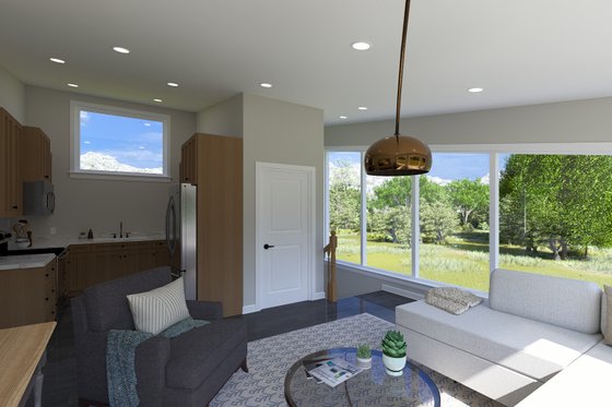 Interior - Kitchen for Modern House Plan #1060-381 - 1 bed, 1 bath