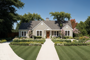 Ranch Exterior - Front Elevation Plan #30-121