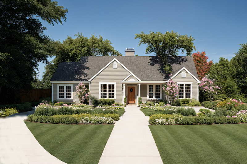 House Blueprint - Ranch Exterior - Front Elevation Plan #30-121