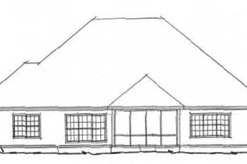 Dream House Plan - Exterior - Rear Elevation for Cottage House Plan #20-1362 - 4 bed, 3 bath
