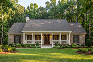 Home Plan - Exterior - Front Elevation for Country House Plan #406-220 - 3 bed, 2.5 bath