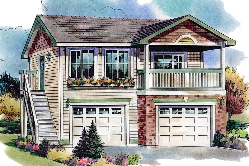 Architectural House Design - Traditional Exterior - Front Elevation Plan #18-4526