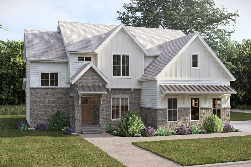House Plan Design - Exterior - Other Elevation for Farmhouse House Plan #455-813 - 4 bed, 3.5 bath