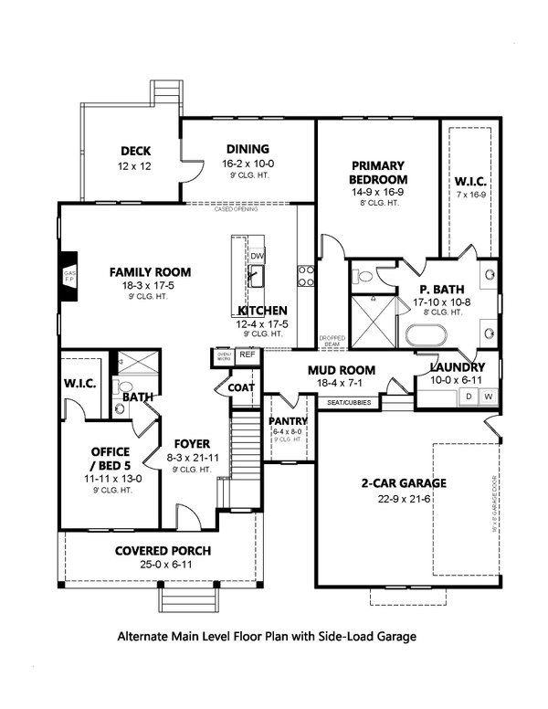 Dream House Plan - Country Floor Plan - Main Floor Plan #1080-12