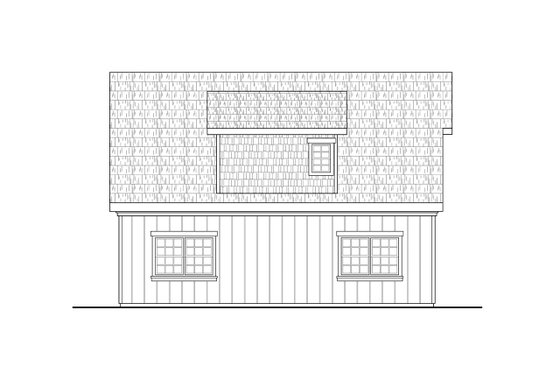 Exterior - Other Elevation for Craftsman House Plan #124-1326, 1 bath