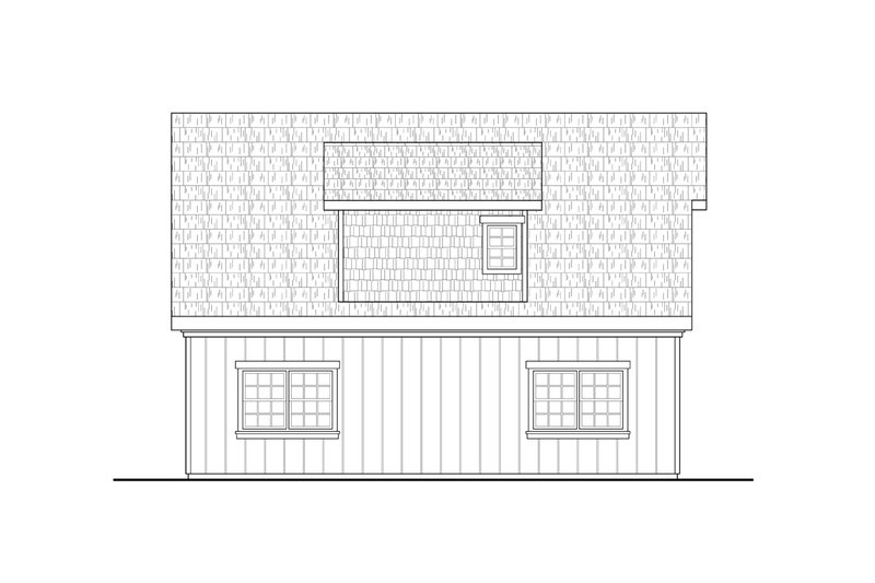 Architectural House Design - Exterior - Other Elevation for Craftsman House Plan #124-1326, 1 bath