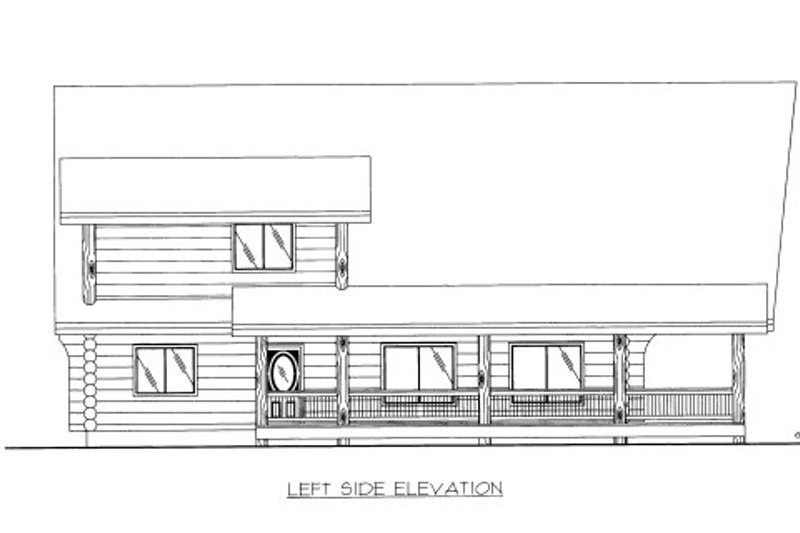 Home Plan - Exterior - Other Elevation for Log House Plan #117-601 - 1 bed, 1 bath