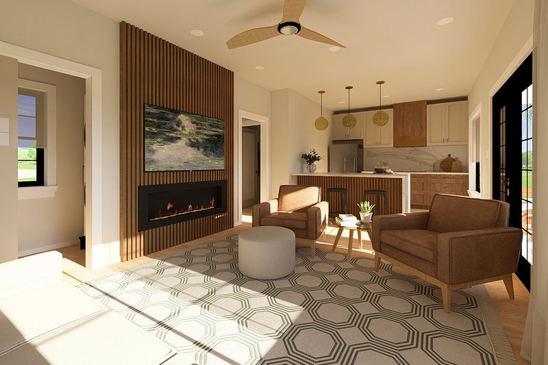 Home Plan - Interior - Other 1 for Farmhouse House Plan #126-304, 1 bath