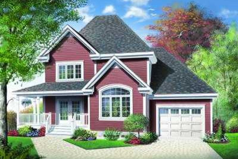 Traditional Style House Plan - 3 Beds 2 Baths 1432 Sq/Ft Plan #23-372