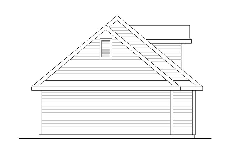 House Blueprint - Exterior - Other Elevation 1 for Cottage House Plan #124-1245, 0 bath