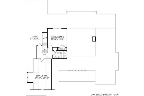 Floor Plan - Upper Floor for Ranch House Plan #927-1030 - 3 bed, 2.5 bath