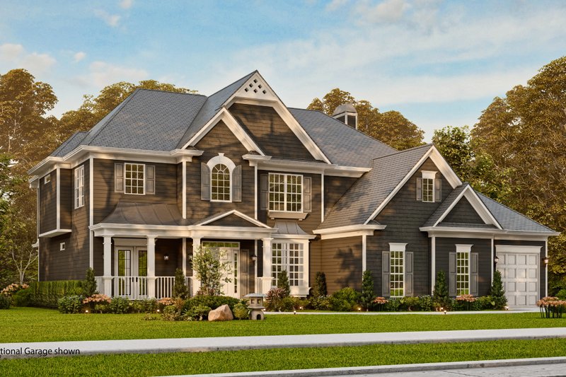Home Plan - Exterior - Front Elevation 7 for Traditional House Plan #54-324 - 5 bed, 4 bath