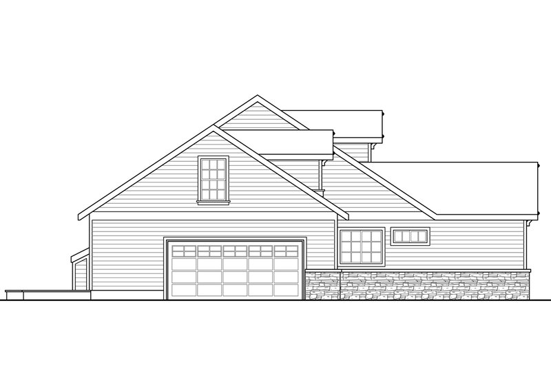Architectural House Design - Exterior - Other Elevation for Country House Plan #124-984 - 3 bed, 2 bath
